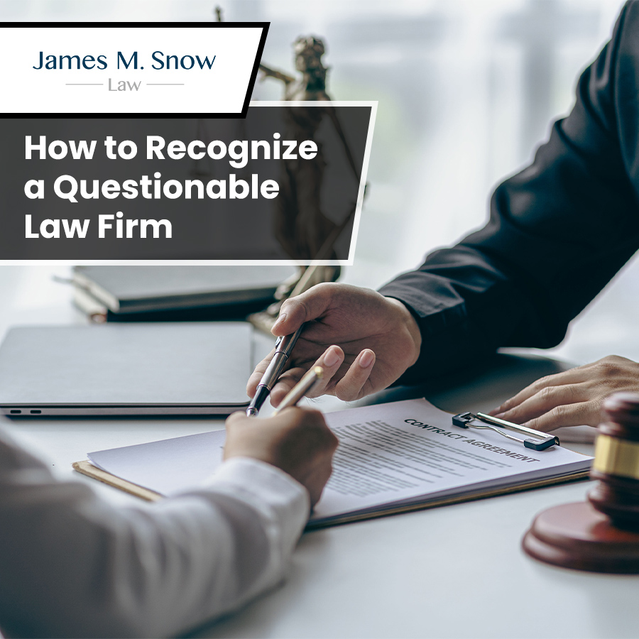 How to Recognize a Questionable Law Firm